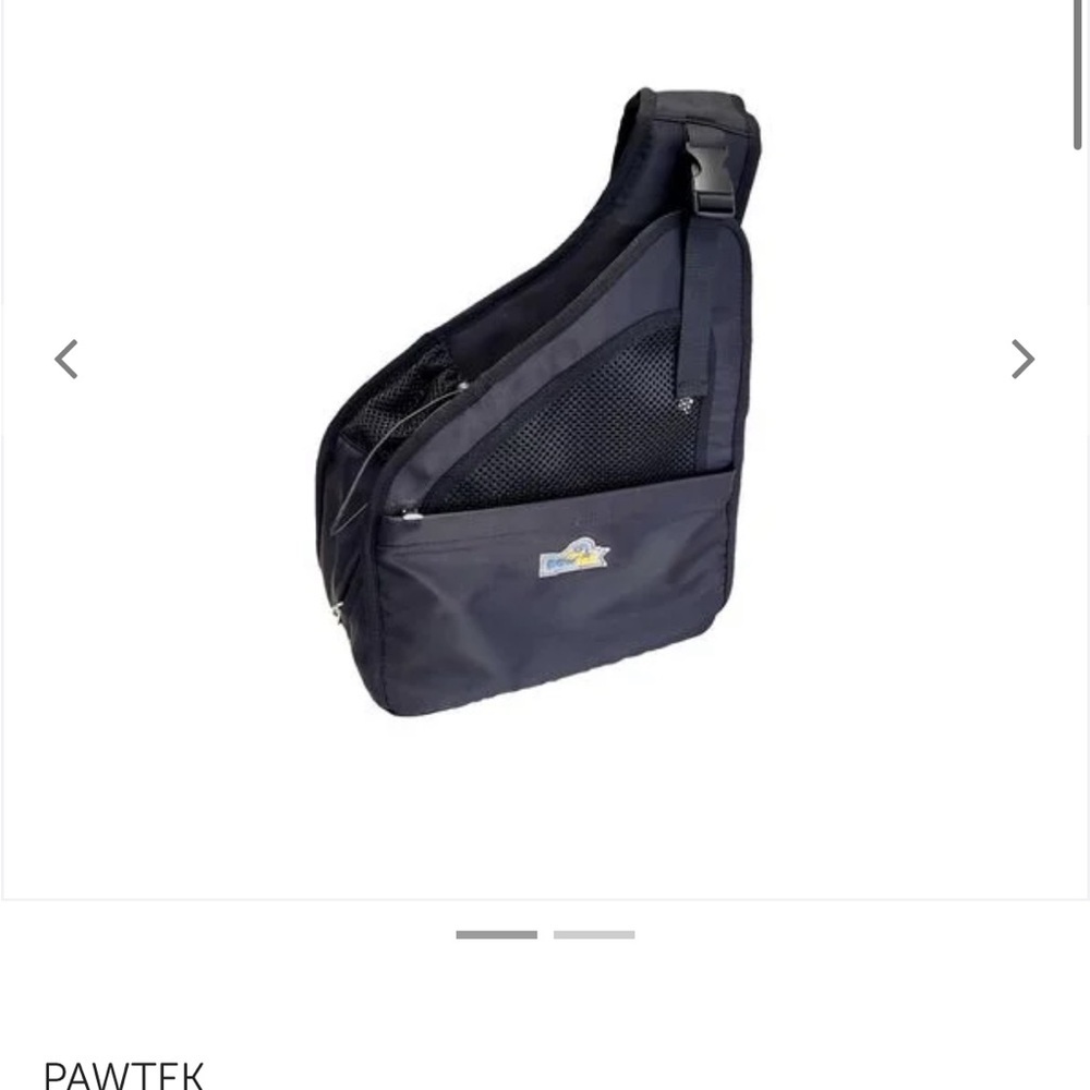 Pawtek - medium Black Sling Bag for dog - around 14lbs